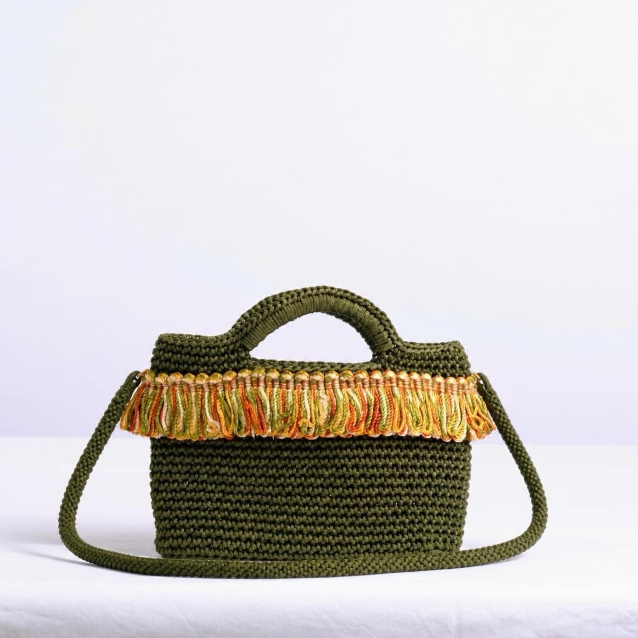 Mini Enrica Verde Frange
